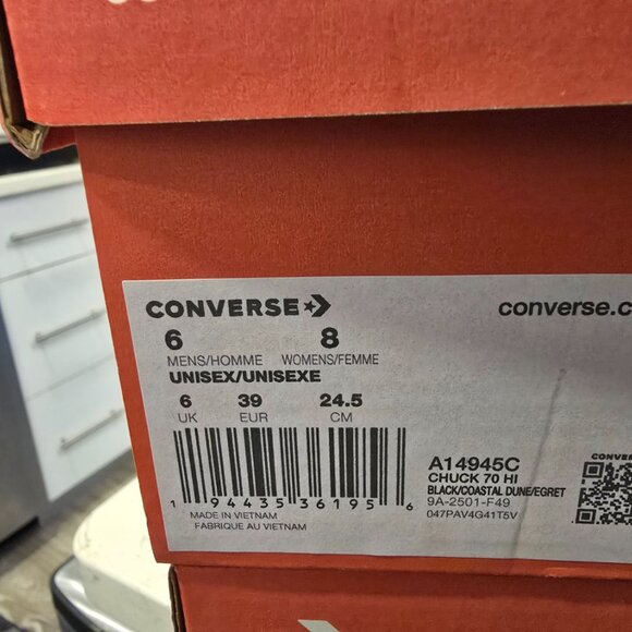 Converse Chuck 70 Hi Leopard Print Women's Sneakers Shoes A14945C Size 8 NEW - Picture 10 of 13